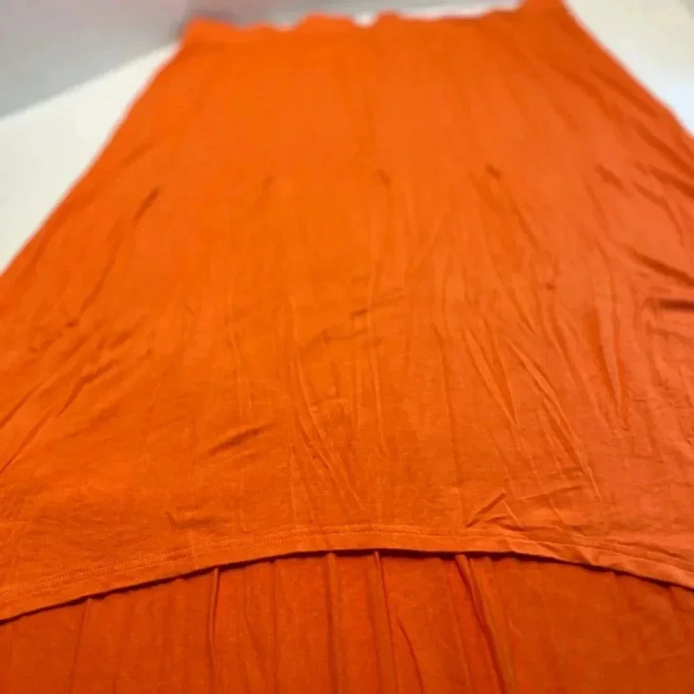 Women’s high low skirts. Giuliana skirt. Pink wrap ruffle lined pencil skirt. - Picture 7 of 16